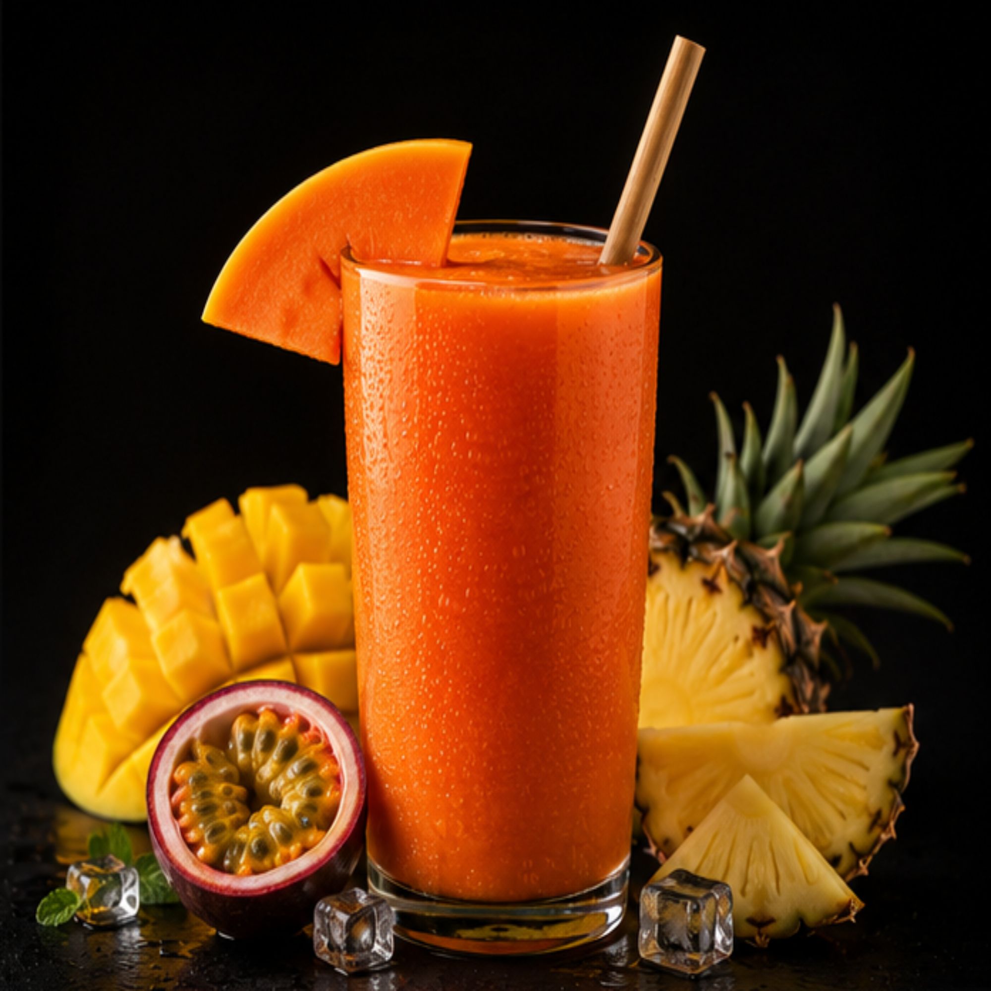 Smoothie Squeeze Nature: Mango, zanahoria, piña, fruta de la pasión