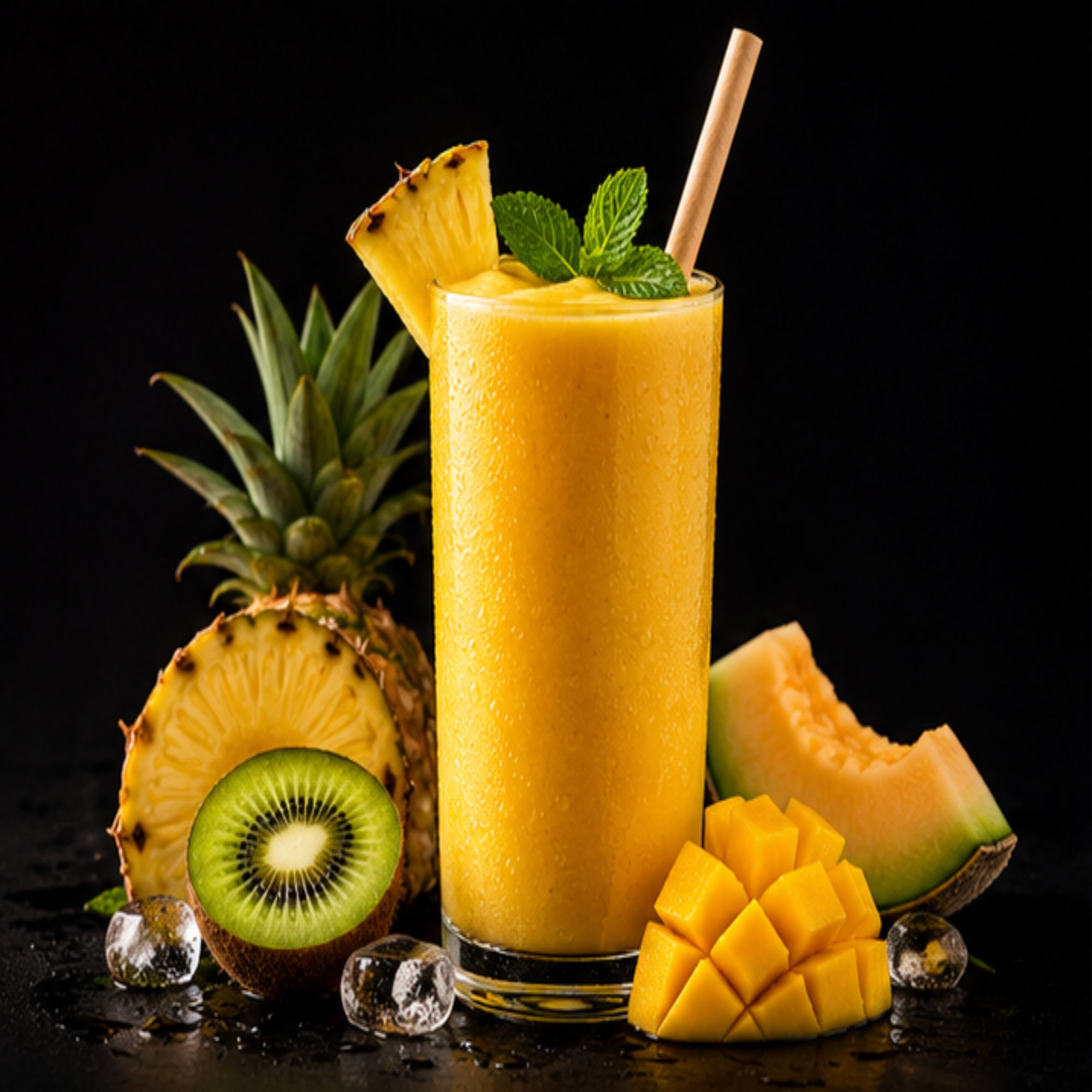 Smoothie Tropical Heaven: Melón, mango, kiwi, piña