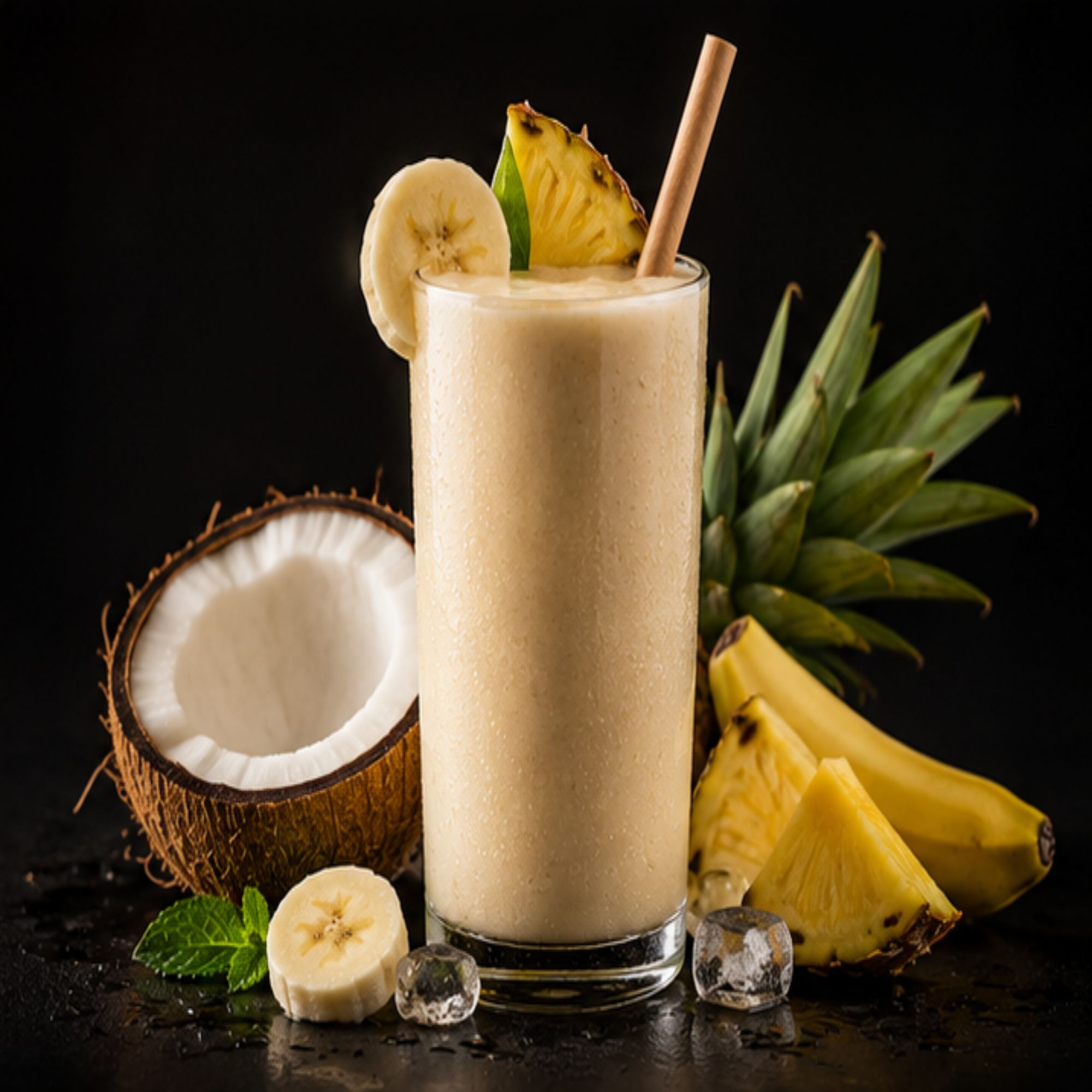 Smoothie Colada Jungle: Plátano, coco, piña